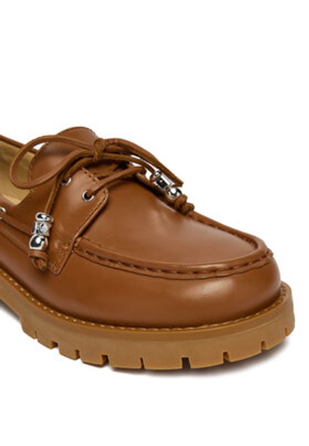 MICHAEL Michael Kors Loafersy Kenny 40R6KNFP1L Brązowy. Kolor: brązowy. Materiał: skóra