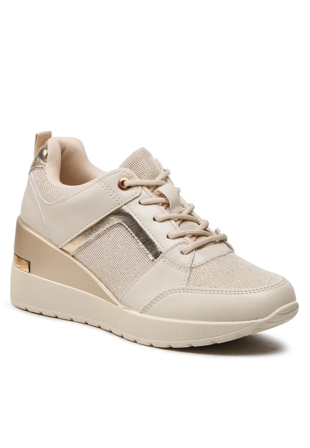 Sneakersy Clara Barson WS197-01 Beige. Kolor: beżowy. Materiał: skóra