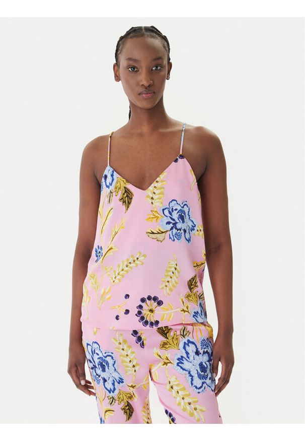 LOLA CASADEMUNT Top LS2615061 Różowy Regular Fit. Kolor: różowy. Materiał: syntetyk