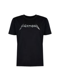 John Richmond T-Shirt "Wanca". Okazja: na co dzień. Materiał: bawełna. Długość rękawa: krótki rękaw. Długość: krótkie. Wzór: nadruk. Styl: casual