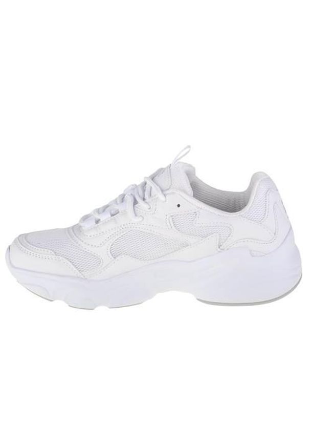 Buty do chodzenia damskie Fila Collene. Zapięcie: sznurówki. Kolor: biały, wielokolorowy. Materiał: materiał, syntetyk, tkanina. Szerokość cholewki: normalna. Sport: turystyka piesza