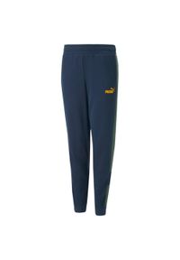 Spodnie dla dzieci Puma ESS+ COLORBLOCK. Kolor: niebieski #1