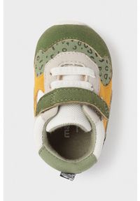 Mayoral Newborn - Buty dziecięce. Nosek buta: okrągły. Zapięcie: rzepy. Kolor: zielony. Materiał: bawełna, materiał, syntetyk, guma, poliester. Szerokość cholewki: normalna #3