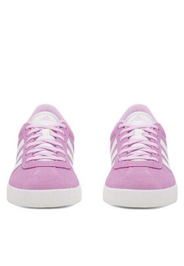 Adidas - adidas Sneakersy Vl Court 3.0 K ID6310 Fioletowy. Kolor: fioletowy. Materiał: zamsz, skóra