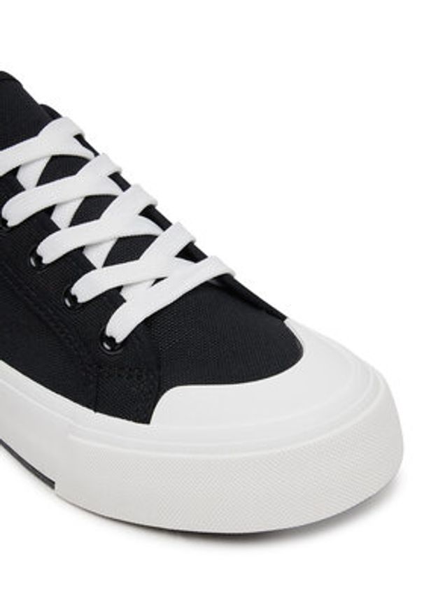 Love Moschino - LOVE MOSCHINO Trampki JA15012G0MJP0000 Czarny. Kolor: czarny. Materiał: materiał