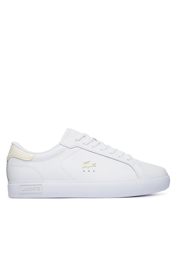 Lacoste Sneakersy Powercourt 50SFA0154 Biały. Kolor: biały. Materiał: skóra