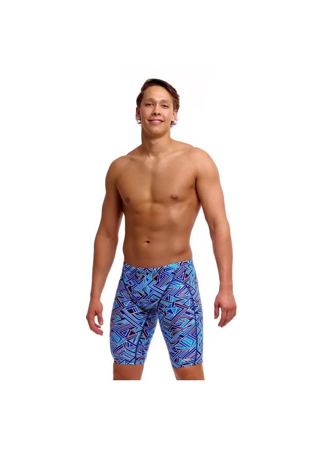 FUNKY TRUNKS - Spodenki do pływania Jammery Funky Trunks Blue Bits. Kolor: niebieski