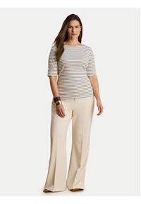 Lauren Ralph Lauren - LAUREN RALPH LAUREN Bluzka Judy 200P13919005 Kremowy Regular Fit. Kolor: kremowy. Materiał: bawełna #8