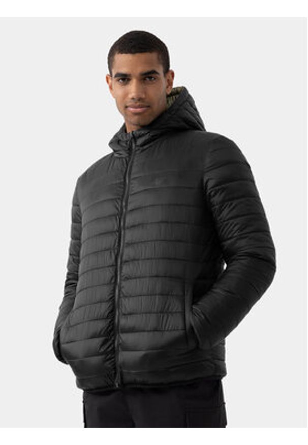 4f - 4F Kurtka przejściowa 4FAW23TDJAM242 Zielony Regular Fit. Kolor: zielony. Materiał: syntetyk
