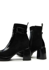 Hispanitas Botki Velour Str-I24 HI243664 Czarny. Kolor: czarny. Materiał: skóra #3