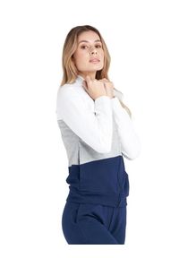 LEONE 1947 APPAREL - Damski kombinezon Live in Colors, zapinany na zamek i ze stójką. Kolor: szary. Materiał: tkanina, dresówka. Sport: fitness