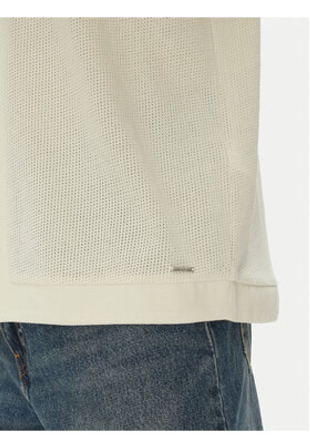 Liu Jo Koszula QA5153 J4929 11001 Écru Regular Fit. Kolor: kremowy. Materiał: bawełna