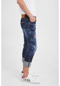 Jeansy męskie Sailor Jean DSQUARED2. Wzór: nadruk