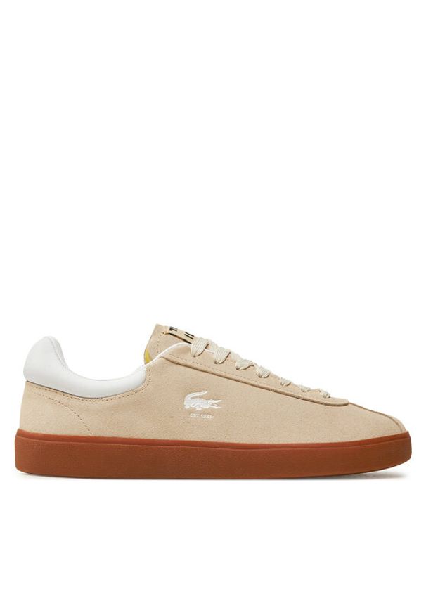 Lacoste Sneakersy Chaussure baseshot 748SMA0008 Biały. Kolor: biały. Materiał: skóra, zamsz