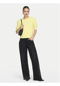 only - ONLY Sweter Rica 15318551 Żółty Regular Fit. Kolor: żółty. Materiał: syntetyk #4