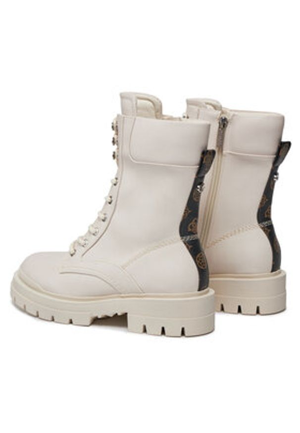 Guess Trapery Obetter FL7OTT ELE10 Écru. Materiał: skóra