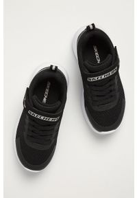 skechers - Skechers - Buty dziecięce. Nosek buta: okrągły. Zapięcie: rzepy. Kolor: czarny. Materiał: syntetyk, materiał, guma. Szerokość cholewki: normalna #4