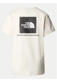 The North Face T-Shirt Redbox NF0A87NK Écru Relaxed Fit. Materiał: bawełna #6