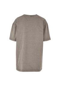 BUILD YOUR BRAND - Koszulka Damska Acid Wash Oversized T-shirt. Kolor: szary