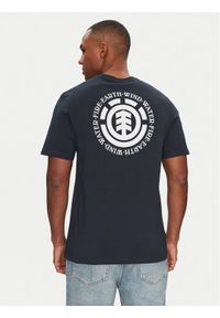 Element T-Shirt ELYZT00490 Granatowy Regular Fit. Kolor: niebieski. Materiał: bawełna