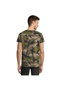 SOL'S - Męska Koszulka Camo. Kolor: zielony