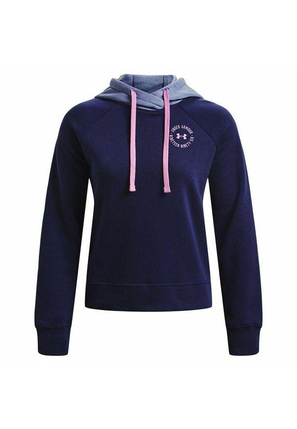 Bluza z kapturem Damska Under Armour Rival Fleece Kobieta. Typ kołnierza: kaptur. Kolor: wielokolorowy, różowy, niebieski