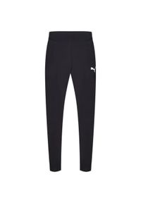 Spodnie treningowe męskie Puma Liga Sideline Woven. Kolor: czarny. Materiał: dresówka. Sport: piłka nożna