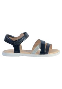 Geox - Sandały GEOX J SANDAL KARLY GIRL Niebieski. Kolor: niebieski. Materiał: syntetyk, skóra. Sezon: lato