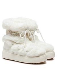 Moon Boot Śniegowce Ltrack Tube Faux-Fur 80D2450130 Biały. Kolor: biały. Materiał: skóra