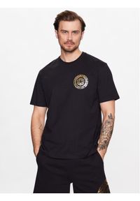 Just Cavalli T-Shirt 74OBHF03 Czarny Regular Fit. Kolor: czarny. Materiał: bawełna