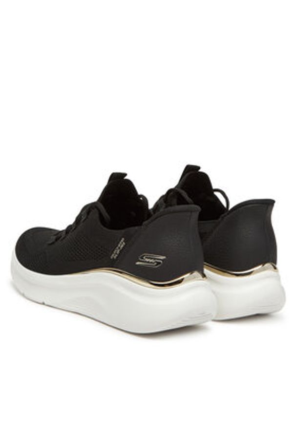 skechers - Skechers Sneakersy Bobs B Love-True Delight 117617/BLK Czarny. Kolor: czarny. Materiał: materiał