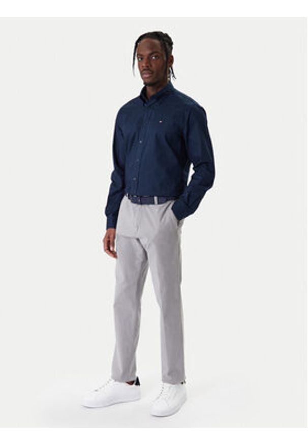 TOMMY HILFIGER - Tommy Hilfiger Koszula MW0MW40529 Granatowy Regular Fit. Kolor: niebieski. Materiał: bawełna