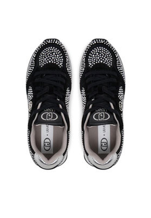 Liu Jo Sneakersy Vibe 03 BA5087 PX626 Czarny. Kolor: czarny. Materiał: skóra, zamsz