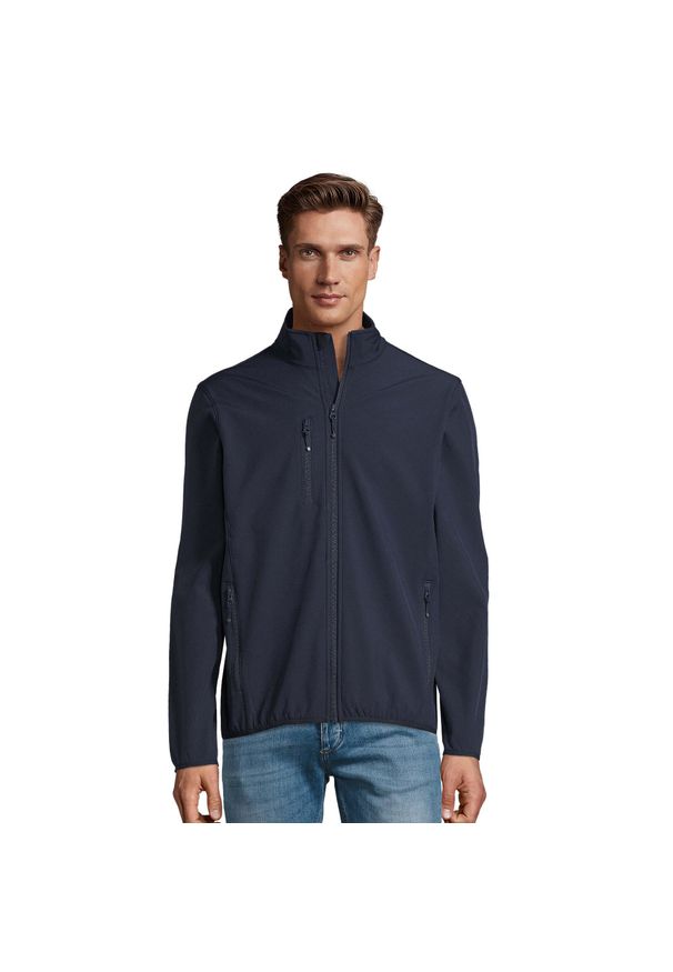 SOL'S - Męska Kurtka Radian Soft Shell. Kolor: niebieski