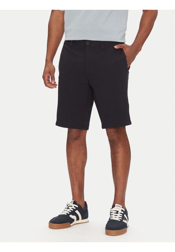 BOSS Szorty materiałowe S_Commuter-J 50511436 Granatowy Slim Fit. Kolor: niebieski. Materiał: syntetyk