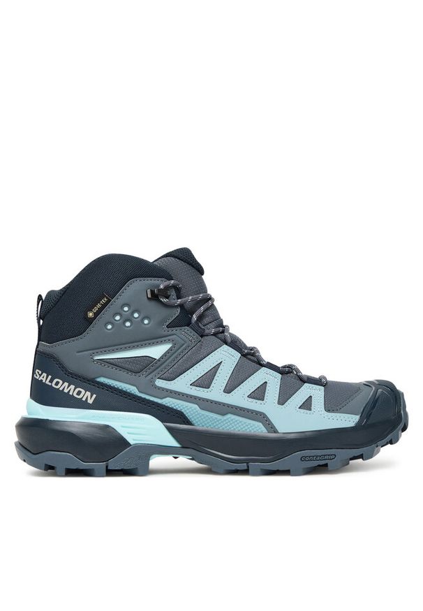 salomon - Trekkingi Salomon. Kolor: szary. Technologia: Gore-Tex. Sport: turystyka piesza