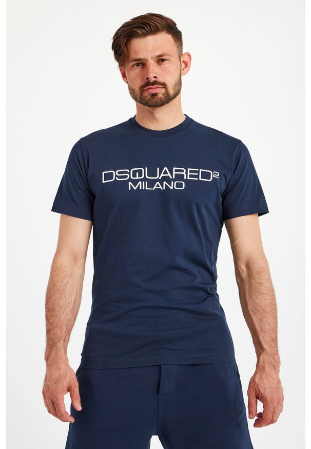 T-SHIRT DSQUARED2. Materiał: bawełna. Długość rękawa: krótki rękaw. Długość: krótkie. Wzór: nadruk
