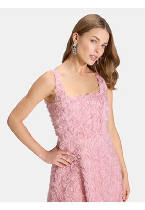 Swing Sukienka koktajlowa 5AK09100 Różowy Regular Fit. Kolor: różowy. Materiał: syntetyk. Styl: wizytowy