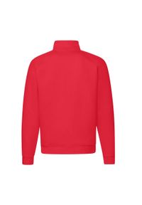 FRUIT OF THE LOOM - Bluza Unisex Premium Quarter Zip Raglan Dla Dorosłych. Kolor: czerwony. Długość rękawa: raglanowy rękaw