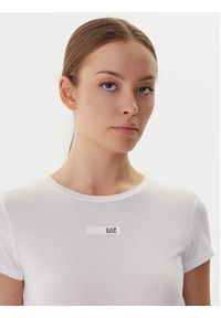 EA7 Emporio Armani T-Shirt 7W000673 AF12945 U0002 Biały Slim Fit. Kolor: biały. Materiał: syntetyk