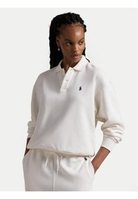 Polo Ralph Lauren Bluza 211947966001 Biały Relaxed Fit. Typ kołnierza: polo. Kolor: biały. Materiał: bawełna #1