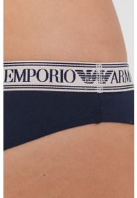 Emporio Armani Underwear Brazyliany 163337.1A227 (2-pack) kolor granatowy. Kolor: niebieski. Materiał: materiał, dzianina. Wzór: gładki #3