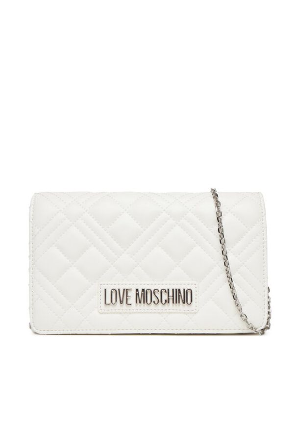 Love Moschino - LOVE MOSCHINO Torebka JC4248PP0MLA0100 Biały. Kolor: biały. Materiał: skórzane