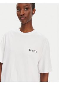 ROTATE T-Shirt 112445400 Biały Oversize. Kolor: biały. Materiał: bawełna #3