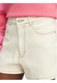 Roxy Szorty jeansowe Chlo Natural ERJDS03323 Kremowy Regular Fit. Kolor: kremowy. Materiał: bawełna #5