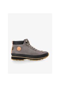 LOMER - Buty outdoor damskie Lomer Bio Naturale Mid MTX Suede. Kolor: szary. Styl: sportowy