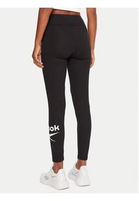 Reebok Legginsy Willow RK25082CCW Czarny Slim Fit. Kolor: czarny. Materiał: bawełna