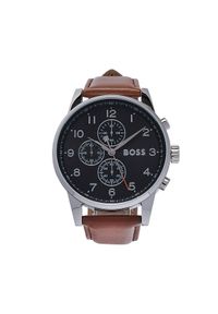 BOSS - Boss Zegarek Navigator 1513812 Brązowy. Kolor: brązowy