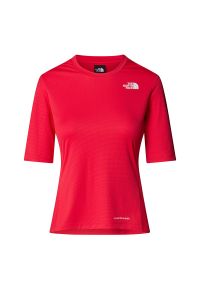Koszulka damska The North Face Shadow 0A87TW6IE1 - czerwona. Kolor: czerwony. Materiał: poliester, materiał. Sezon: lato. Sport: fitness #1