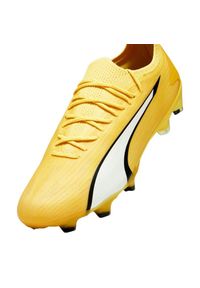 Buty piłkarskie Puma Ultra Ultimate FG/AG M 107311 04 żółte. Kolor: żółty. Materiał: materiał. Szerokość cholewki: normalna. Sport: piłka nożna #5